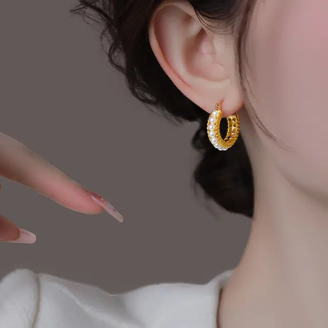 韵系 轻奢小众法式百搭 铜镀金 耳环 女款