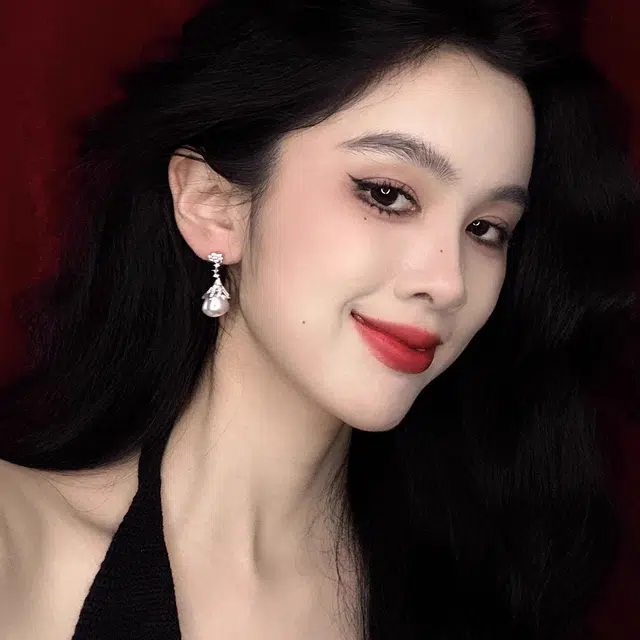 韵系 微镶 长款流苏 铜镀金 锆石 仿珍珠 耳环 女款