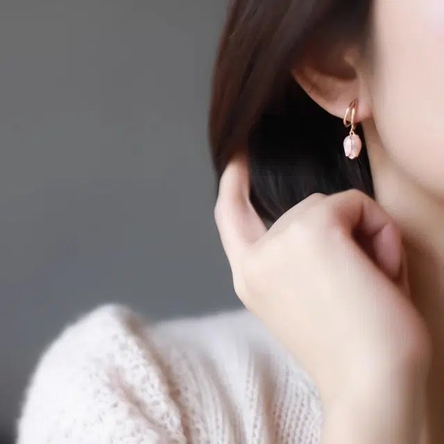 韵系 玫瑰花爆款高级感 铜镀金 耳环 女款