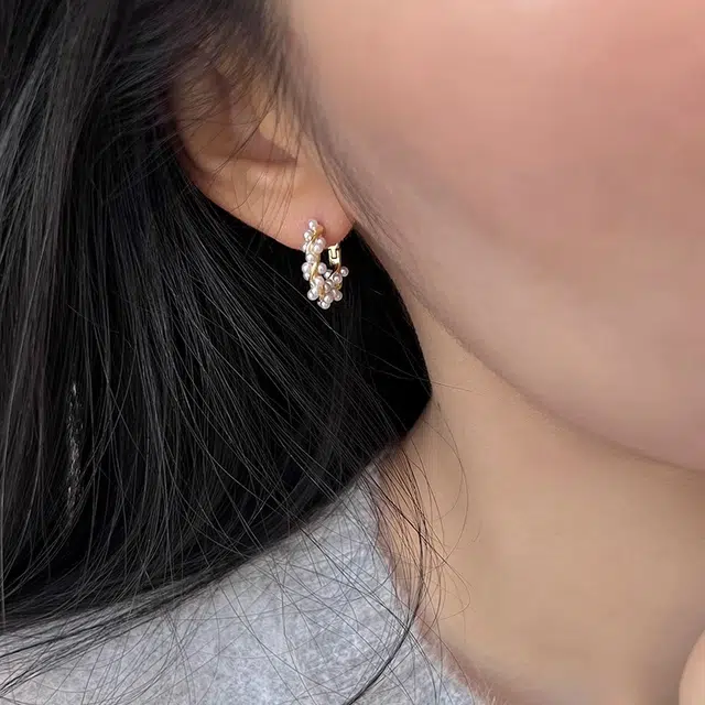 韵系 简约麻花小众设计感高级轻奢耳饰 珍珠 耳环 女款