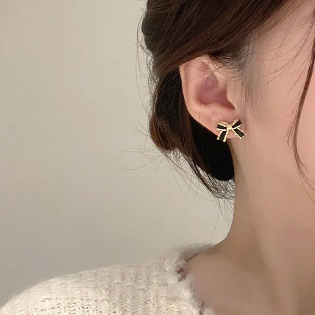韵系 蝴蝶结耳饰 精致轻奢优雅小众高级感 耳环 女款