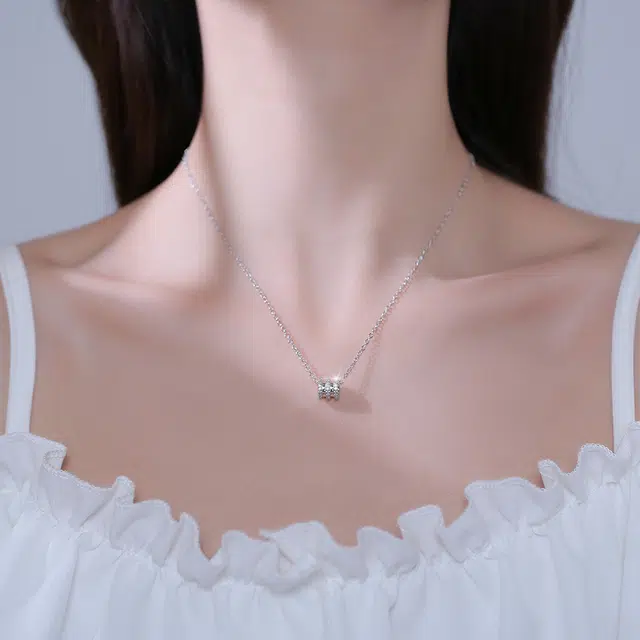 韵系 轻奢小蛮腰小众设计感高级感个性冷淡风锁骨链 锆石 项链 女款