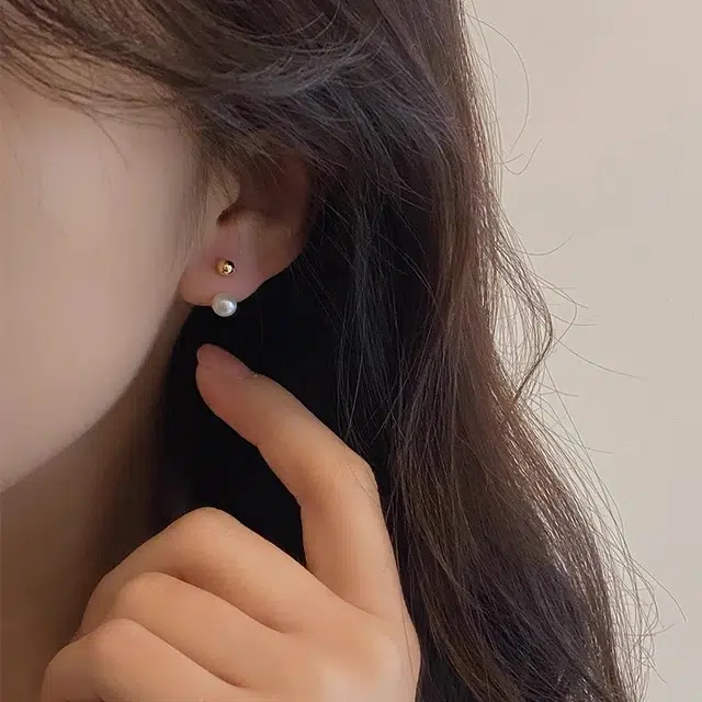 韵系 爆款轻奢小众设计感简约 淡水珍珠 耳环 女款