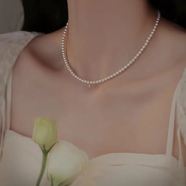 韵系 锁骨链小众设计感高级法式颈链 锆石 项链 女款