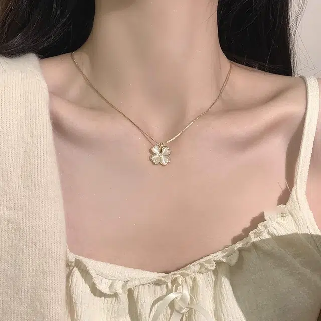 韵系 精致轻奢小众锁骨链 铜镀金 项链 女款 礼盒