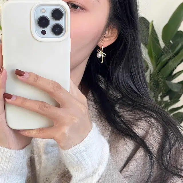 韵系 蝴蝶结简约设计感时尚高级感 铜镀金 耳环 女款