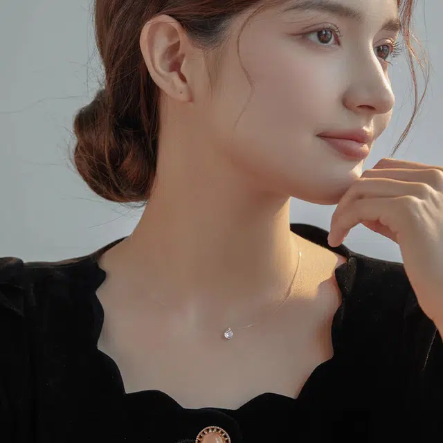 韵系 人鱼之泪 铜镀金 项链 女款