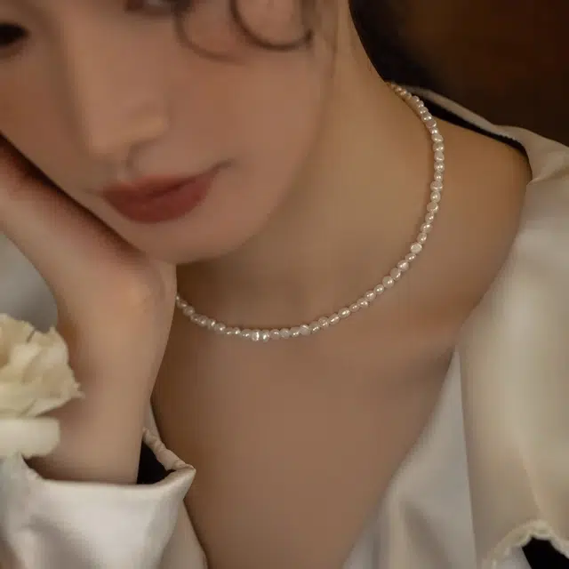 韵系 巴洛克不规则淡水珍珠高级感小众 铜镀金 项链 女款