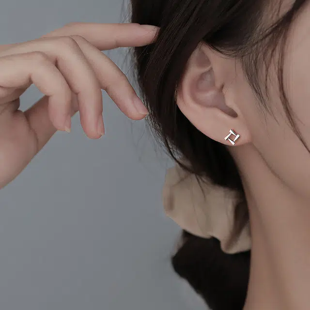韵系 原创设计 高级感 铜镀金 耳钉 女款