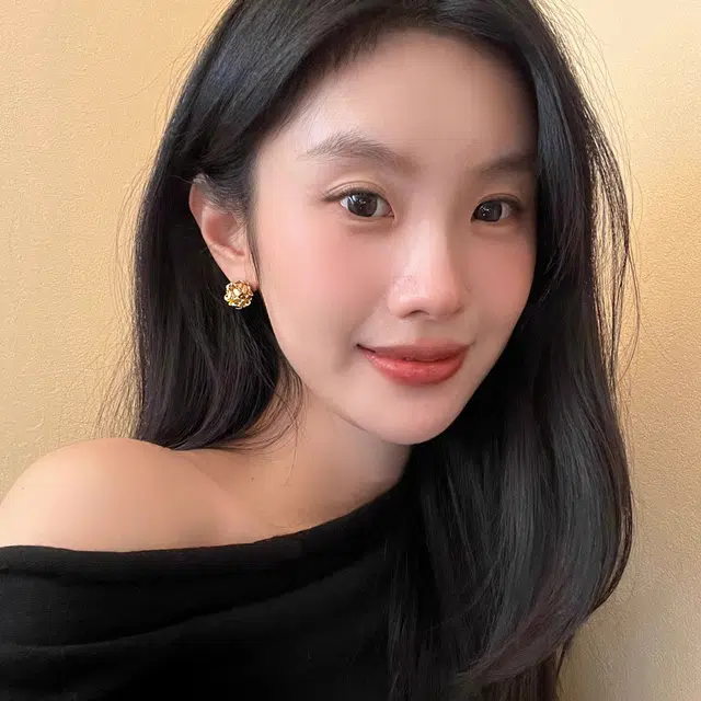 韵系 闪耀金属不规则碎银子 铜镀金 耳钉 女款