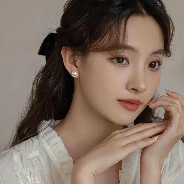 韵系 金丝缠绕 铜镀金 耳钉 女款