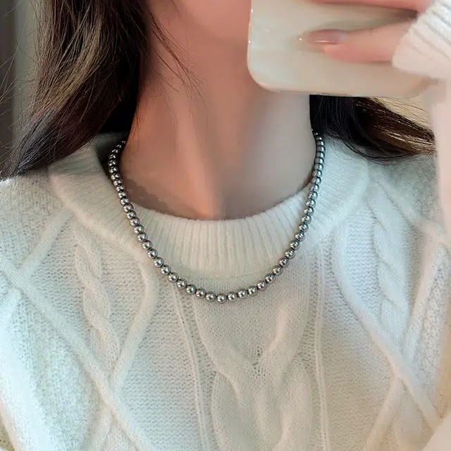 韵系 法式复古轻奢 仿珍珠 项链 女款