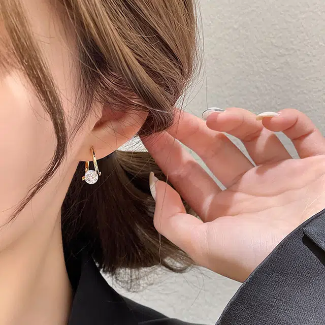 韵系 小众设计感气质简约几何 铜 耳环 女款