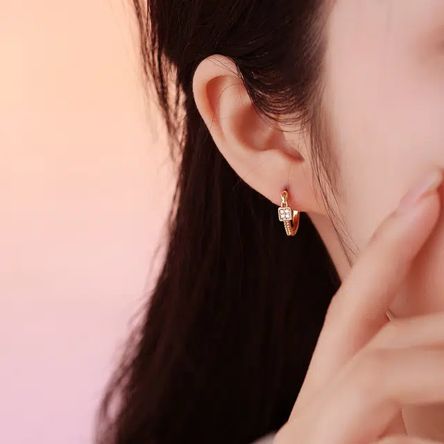 韵系 简约个性小众高级感耳饰 铜镀金 耳环 女款