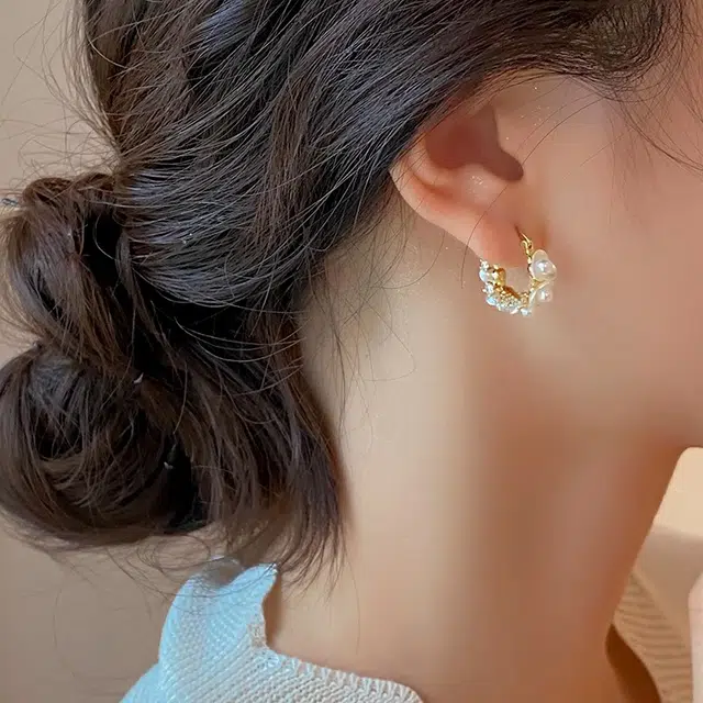韵系 轻奢精致花朵 铜镀金 耳环 女款