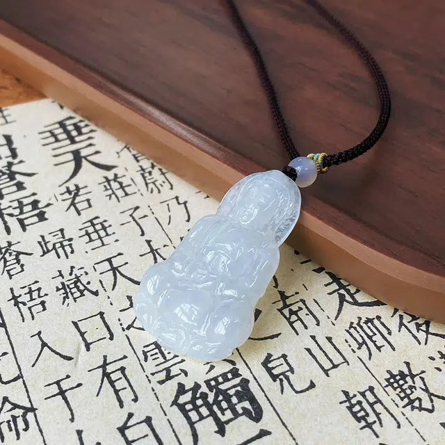 琳琯瑛 新中式国风品质好气质轻奢观音 糯种 翡翠吊坠 女款