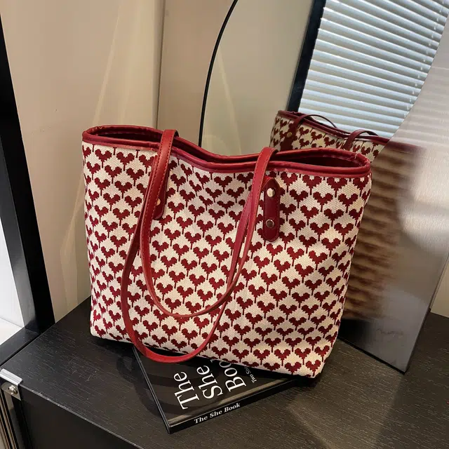 凡思曼 小众高级感简约百搭时尚通勤 布 托特包单肩包 女款 多色