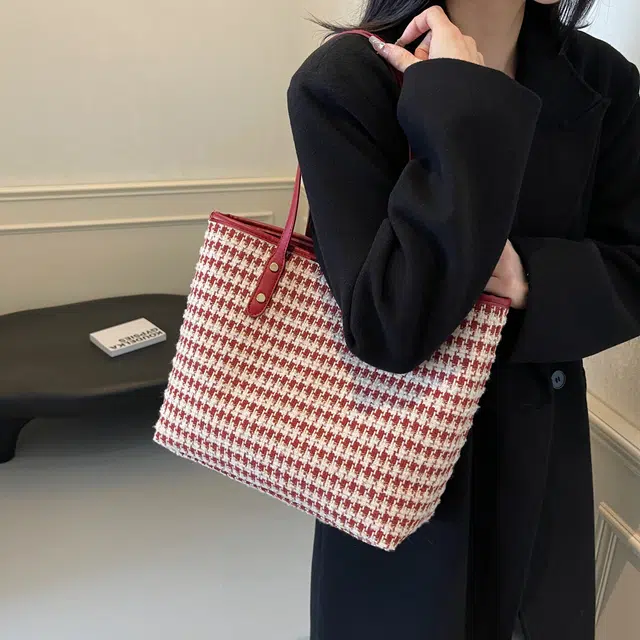 凡思曼 小众高级感简约百搭时尚通勤 布 托特包单肩包 女款 多色