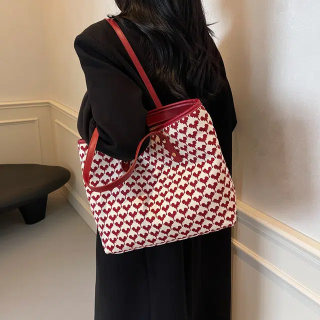 凡思曼 小众高级感简约百搭时尚通勤 布 托特包单肩包 女款 多色