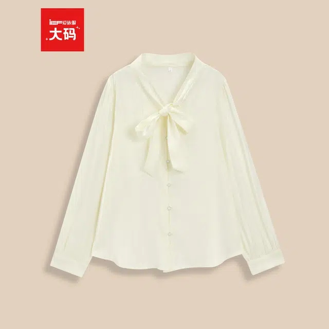 爱依服 法式温柔通勤常规套头衬衫 女款