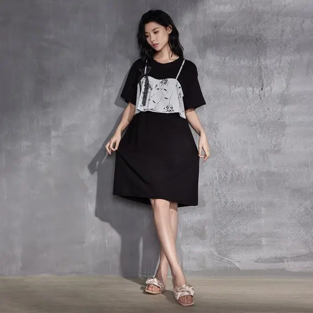 欧迪芬 舒适肤宽松家居服睡裙 女款