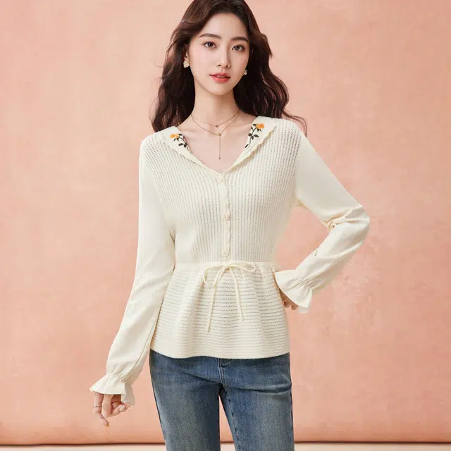 爱依服 法式温柔淑女文艺风衬衫 女款