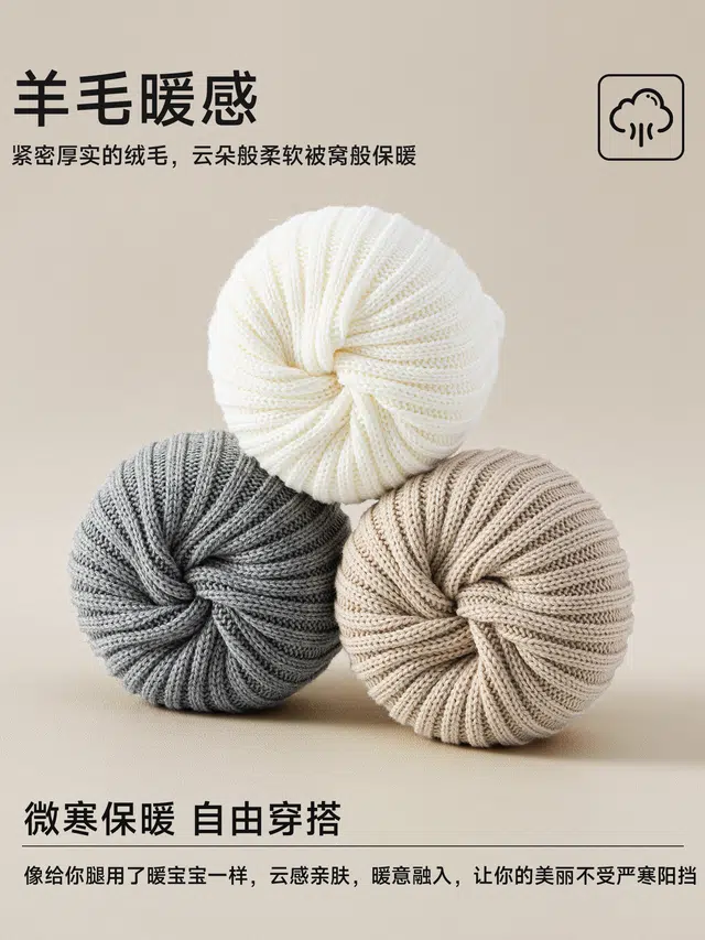 妮轻 保暖喇叭型拼色纯色简约中筒袜 女款