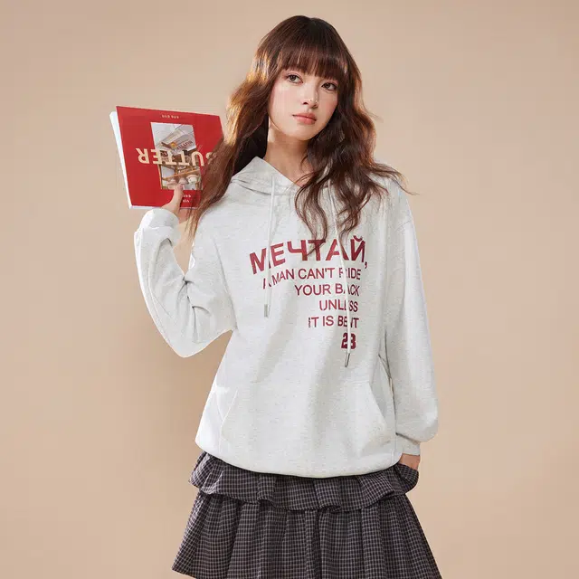 爱依服 秋季韩版时尚常规长袖通勤卫衣 女款