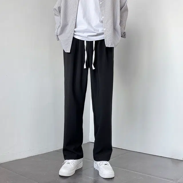 邦固依品 秋冬韩版潮流垂感西装裤男直筒宽松春秋九分裤西裤男生长裤休闲裤 男款