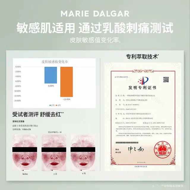 玛丽黛佳 积雪草水库湿敷棉片 舒缓保湿修护补水 多种肤质