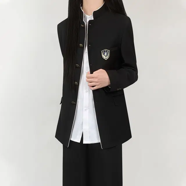 木村叔 日系原创初夏季学院风纯色常规长袖西装 女款