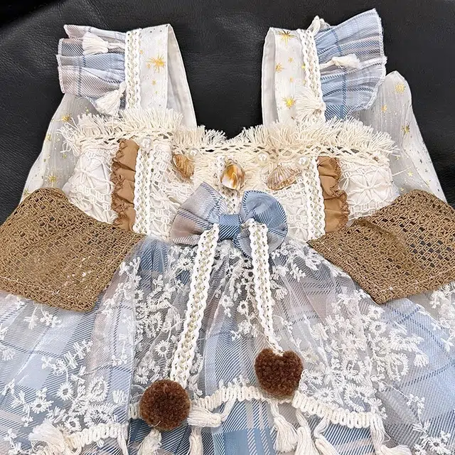 儿童款米囹儿童礼服 蝴蝶结吊带公主中腰