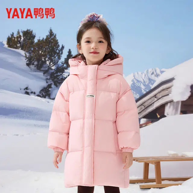 鸭鸭羽绒服 常规长袖立领宽松通勤风 青少年