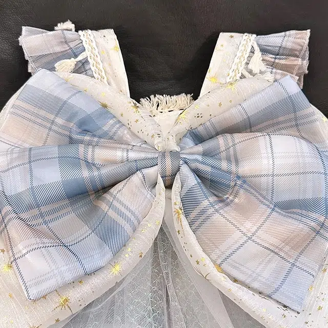 儿童款米囹儿童礼服 蝴蝶结吊带公主中腰