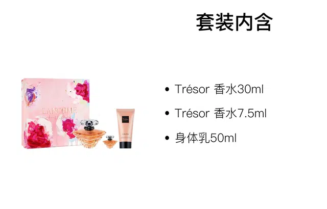 Trsor EDP 30ml+7.5ml+50ml100ml+10ml+50ml