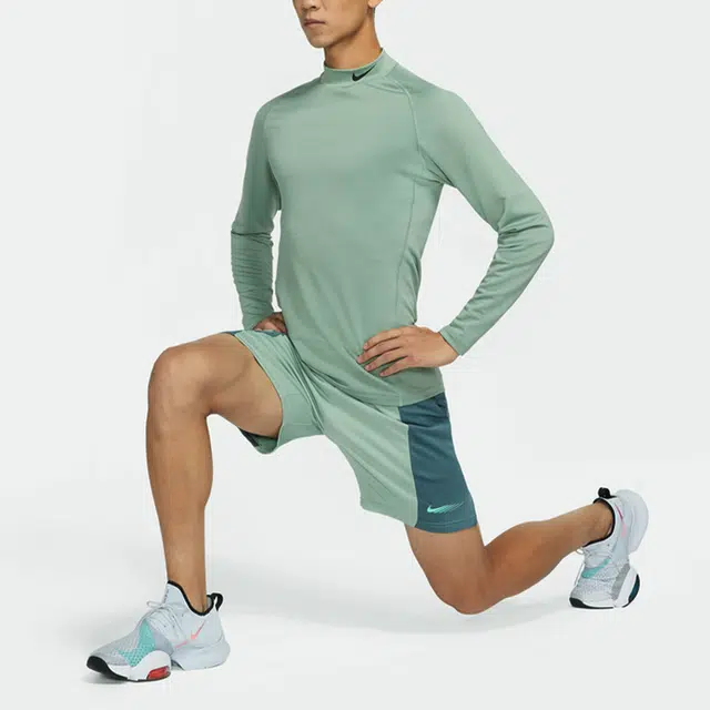 Nike Training Slim Fit Long Sleeve Smoke Jade