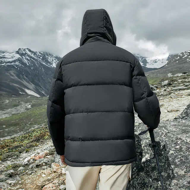 探路者 休闲舒适连帽拉链面包服含羽绒外套 男女同款