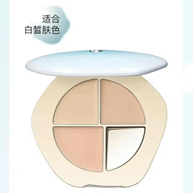 彩棠 三色遮瑕盘+遮瑕刷三件套彩妆套装 修饰肤色