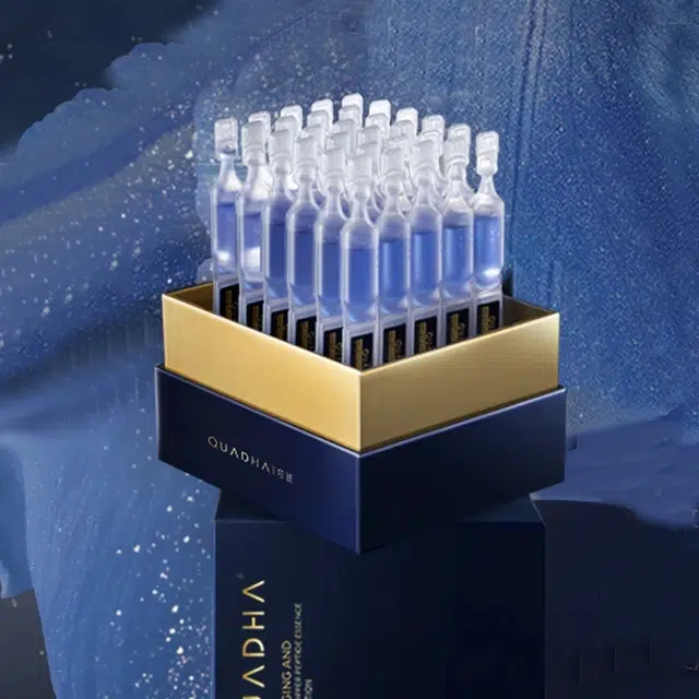 夸迪焕颜蓝铜胜肽次抛精华 紧致保湿修护 油皮干皮混合皮
