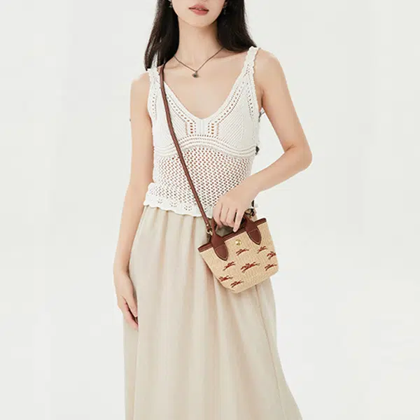 LONGCHAMP Le Panier Pliage Logo