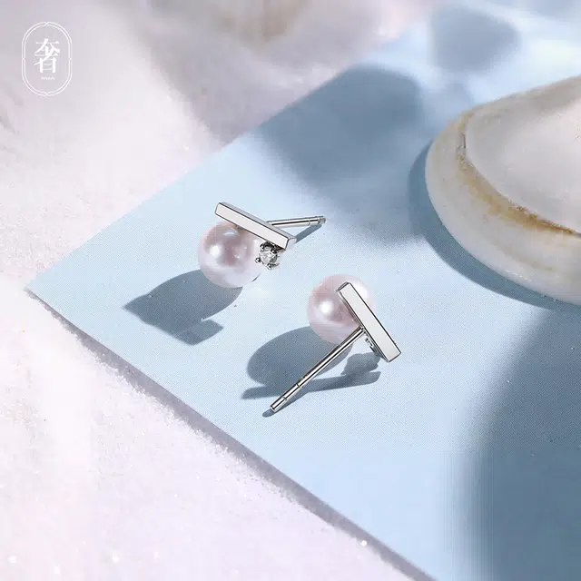 奢珠 精致细腻大方 海水珍珠耳钉