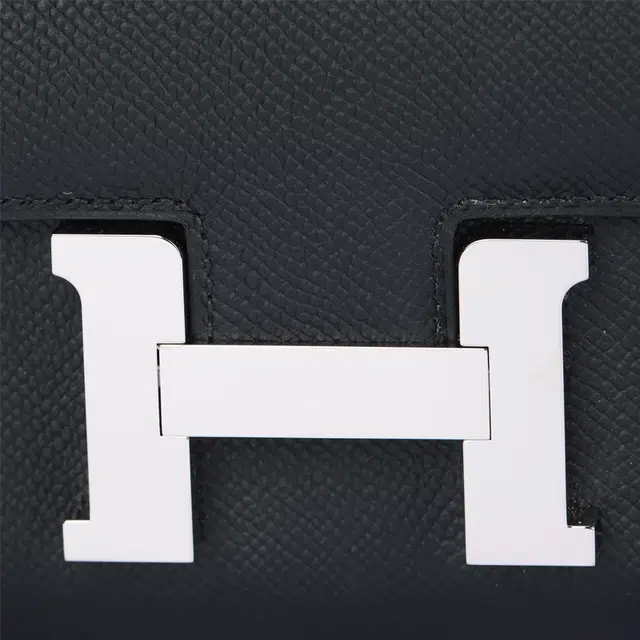 HERMES Constance 19 Epsom Noir