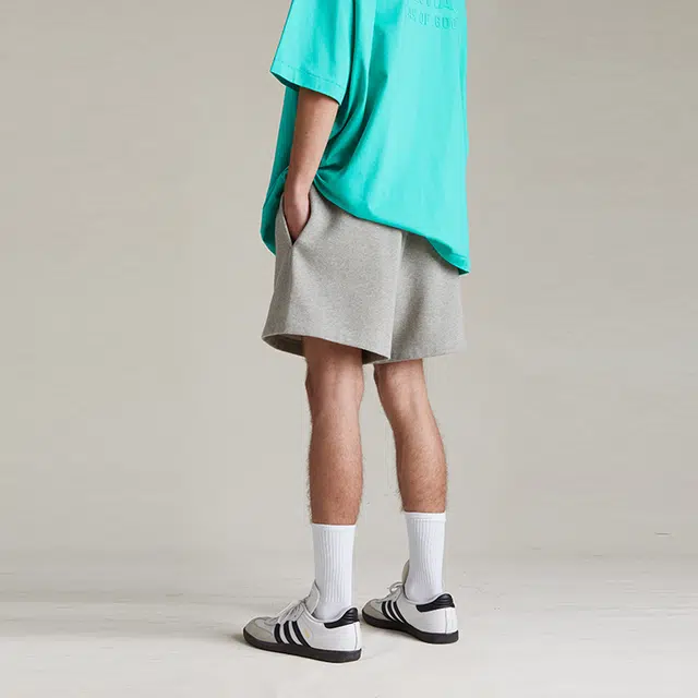 Fear of God Essentials SS24 Running Short Dark Heather Oatmeal