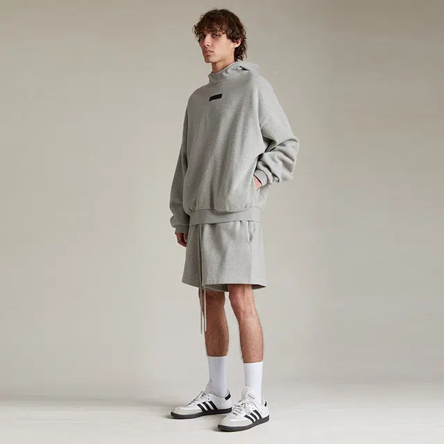 Fear of God Essentials SS24 Hoodie Dark Heather Oatmeal