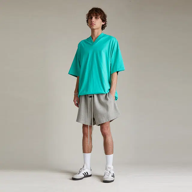 Fear of God Essentials SS24 Running Short Dark Heather Oatmeal