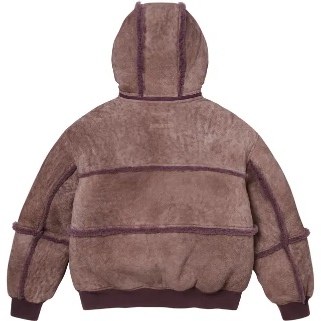 Supreme MM6 Maison Margiela SS26 WEEK4 Hooded Shearling Bomber Jacket