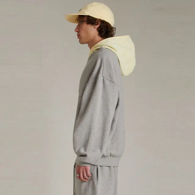 Fear of God Essentials SS24 Fleece Hoodied Hr Garden Yellow