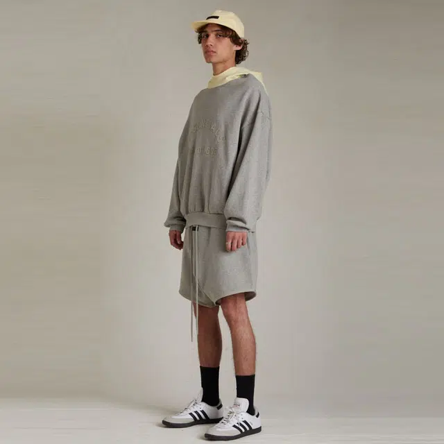 Fear of God Essentials SS24 Fleece Hoodied Hr Garden Yellow