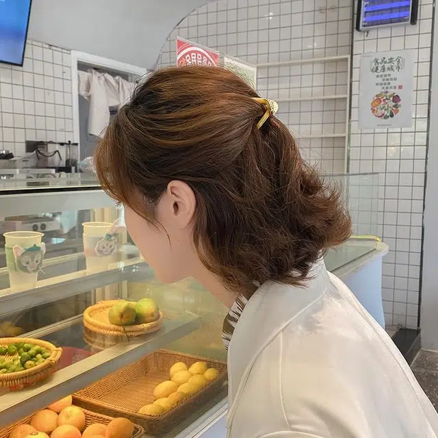 贯古今 后脑勺小号半扎短发 合金 发夹 女款