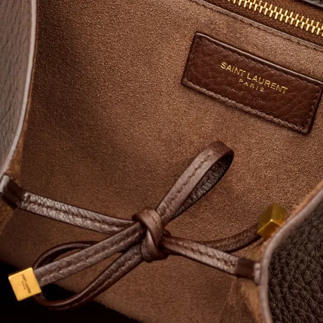 Saint Laurent Bea Tote Deep Brown